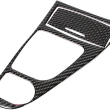 KIMISS Shift Panel Cover, 2pcs Carbon Fiber Gear Shift Panel Cover Trim Set Fit for Infiniti Q50/Q60 2013-2019