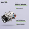 SCITOO Air Conditioning Compressor Compatible with CO 4914AC for 2002-2005 Honda Civic 1.7L