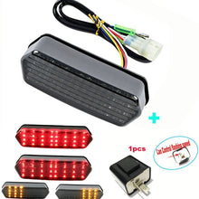 Yibid LED Integrated Tail Light for 2014-2018 Honda Grom MSX 125 Motorcycle, Brake Indicator Sequential Lights for MSX125/SF CBR650F CTX700 CTX700N, Smoke Len, with 1pcs Black 2-Pin Turn Flasher Relay