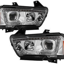 Xtune Projector Headlights for Dodge Charger 11-14 [Halogen Model Only] Switchback Turn Signals (Chrome)