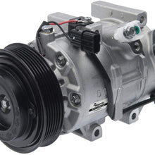 New Mando 10A1052 AC Compressor with Clutch Original Equipment (Pre-filled Oil)