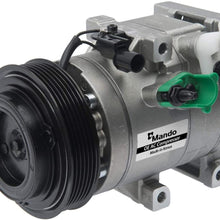 New Mando 10A1067 AC Compressor with Clutch Original Equipment (Pre-filled Oil)