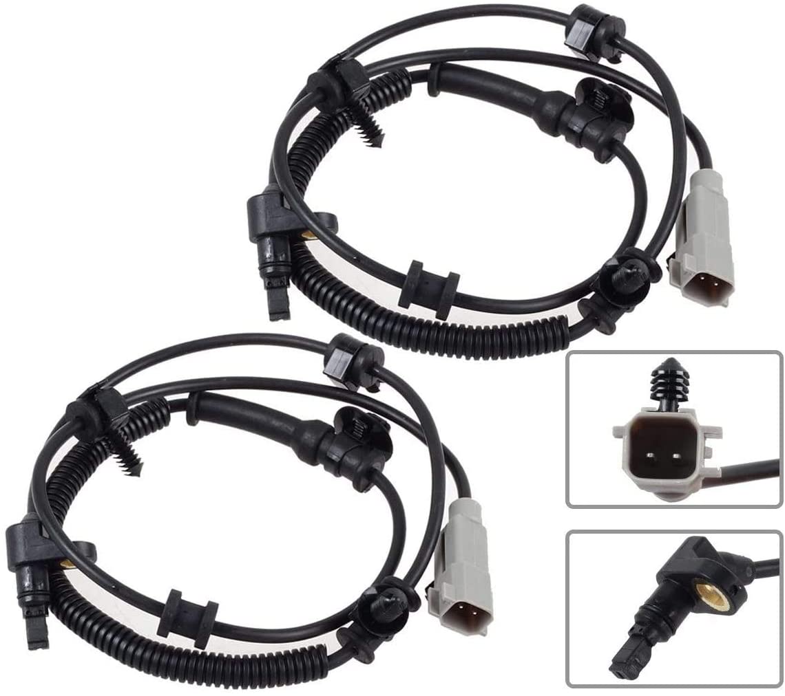 AUTEX 2PCS ABS Wheel Speed Sensor Front Left & Right ALS2113 compatible with Jeep Commander 2006 2007 08 2009 2010 3.7L 4.7L 5.7L/Jeep Grand Cherokee 2005 2006 2007 08 09 10 3.7L 4.7L 5.7L 3.0L 6.1L