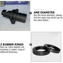 BESPORTBLE Plastic Inflatable Kayak Valve Adapter Air Pump Hose Replacement