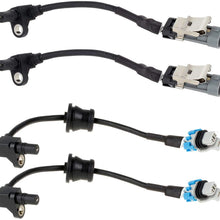AUTEX 4PCS ABS Wheel Speed Sensor Front & Rear ALS1343 ALS1344