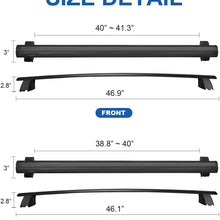 Autekcomma Roof Rack Crossbars for 2011-2021 Grand Cherokee Anti-Theft Lock Mechanism Black Matte Aluminum Anti-Corrosion crossbars