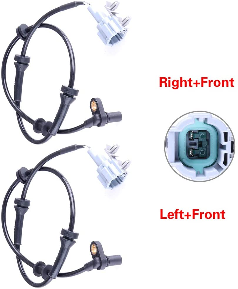 LUJUNTEC ABS Wheel Speed Sensor Left & Right & Front ALS625 Replacement for 2005-2014 Nissan Xterra 2005-2014 Nissan Frontier