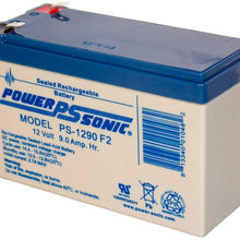 Power-Sonic PS-1290 12 Volt 9 Amp Hour Rechargeable SLA Battery (F2 Terminals)
