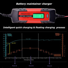 MAGLONG 6V/12V 1-4Amp Smart Automatic Battery Chargers with LCD Display/Automotive Battery Float Chargers Maintainer for Car, Motorcycle, Lawn Mower, Boat, RV, SUV, ATV, Waterproof & Eco Friendly