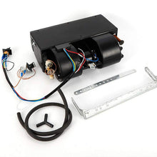A/C Air Conditioning Evaporator Assembly Unit, Under-dash Evaporator Kit Heat Cooler Assembly Unit, 3 Speed 12V Electrical Thermostat 600 CFM for Car Truck