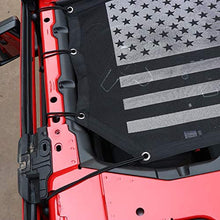 Jeep JK Sunshade - for Jeep Wrangler JK JKU 2007-2017 2 Door 4 Door Bikini Mesh Sun Shade Net Freedom Top Cover,UV Protection Sunscreen (US Flag, JK 4 Door)