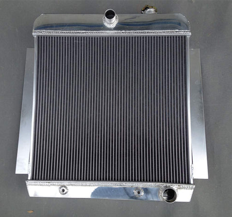 3 ROW ALUMINUM RADIATOR 1955-1959 FOR CHEVY PICK UP TRUCK V8 AT MT