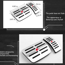 Moonlinks for Audi A4 A5 A6 A7 A8 Q5 SQ5 Q7/Porsche Macan Pedal Covers, Anti-Slip Aluminium Alloy Gas and Brake Pedal Cover Set(a Set of 2)