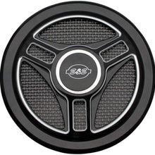 S&S Cycle Tri-Spoke Stealth Air Cleaner Cover - Black
