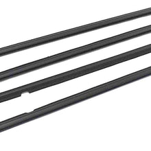 Toryea Black 4pcs Door Outside Weatherstrip Trim Seal Belt Fit Toyota Tundra 2007 2008 2009 2010 2011 2012 2013 2014 2015 2016 2017 2018(Not Double Cab)