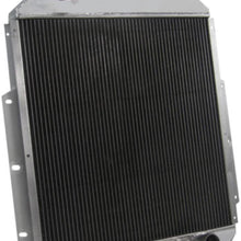 OzCoolingParts 42-52 Ford F-Series Radiator, 4 Row Core Full Aluminum Radiator for 1948-1952 Ford F1 F2 F3 F4 Pickup Truck, 1942-1947 Ford 1/2 Ton Pickup 3/4Ton Pickup, Chevy V8 Engine