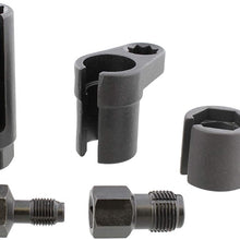 ABN O2 Sensor Socket Tool for Oxygen Sensor 5pc Kit - 22mm Oxygen Sensor Socket and Vacuum Socket with Thread Chaser Set