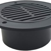 Class A Customs | RV ATV Cycle Truck Cargo Work Trailer Half-Moon Side Air Vents | One Pack | Black