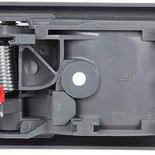 AUTEX 2pcs Gray Interior Door Handles Compatible with Toyota Tacoma 1995-2000 Door Handle Compatible with Toyota Tercel Pickup 4Runner Corolla 87-95 Door Handle Front/Rear Left Right