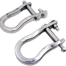 ENIXWILL Front Recovery Chrome Tow Hooks Fit for 2007-2019 Chevy Silverado GMC Sierra 1500 Replace 84072462