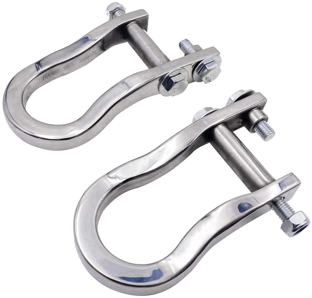 ENIXWILL Front Recovery Chrome Tow Hooks Fit for 2007-2019 Chevy Silverado GMC Sierra 1500 Replace 84072462