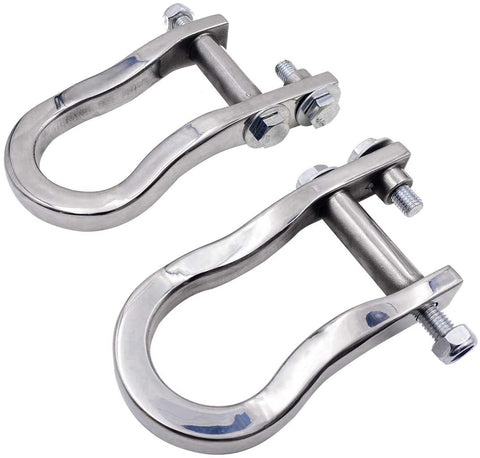 ENIXWILL Front Recovery Chrome Tow Hooks Fit for 2007-2019 Chevy Silverado GMC Sierra 1500 Replace 84072462