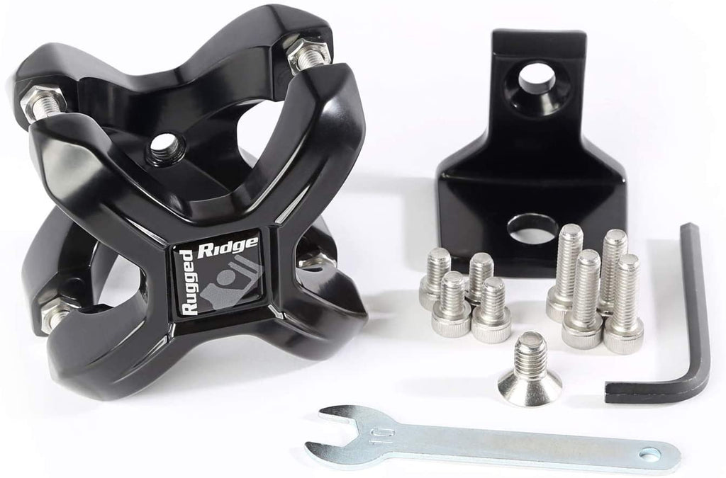 Rugged Ridge 11031.02 Black X-Clamp for 1.25-2