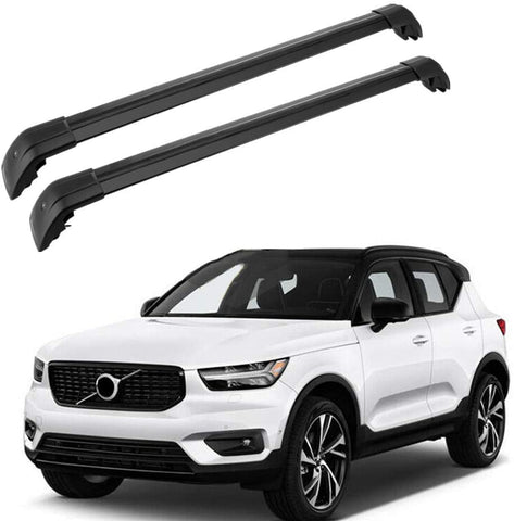 MotorFansClub Roof Rack Cross Bars Fit for Compatible with Volvo XC40 2018 2019 2020 Crossbars Baggage Cargo Luggage Aluminum (2 PCS)