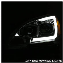 Spyder Auto 9042980 DRL LED Light Bar Projector Headlights Chrome Halogen Models Only DRL LED Light Bar Projector Headlights