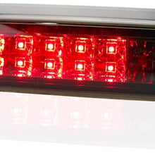 for 1999-2007 Chevy Silverado/GMC Sierra 1500 2500 3500 HD Classic, LED Bar 3rd Third Tail Brake Light Rear Cargo Lamp High Mount Stop light (Chrome Housing + Smoke Lens)