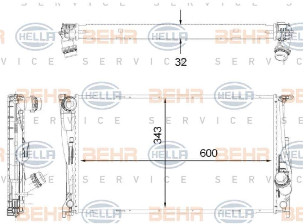 Behr Hella Service 376792261 BMW Premium Radiator