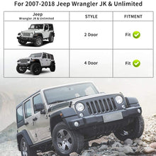 YITAMOTOR Steel Fender Flares Kit Compatible for 2007-2018 Jeep Wrangler Unlimited JK (2/4 Doors), Heavy-duty Off Road Style Front Rear Flat, 4 Pack