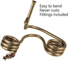 25 Ft. of 3/16 in Brake Line Flexible, Easy to Bend Replacement Tubing Kit (Includes 16 Fittings) -Inverted Flare, SAE Thread