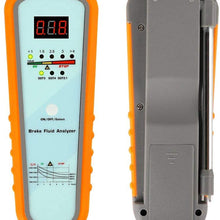 KS11 Brake Fluid Tester, Digital Brake Fluids Analyzer with 5 LED Indicator Calibrated for Truck Car Bike DOT3 DOT4 DOT5.1 Oil Condition Automotive Diagnostic Testing Tool