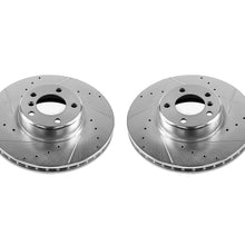 Power Stop EBR1402XPR Front Evolution Drilled and Slotted Rotor Pair