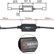 IRONWALLS H11 LED Healight Canbus Wiring Harness Anti-flicker Adapter Resistor Decoder Canceller Warning Error
