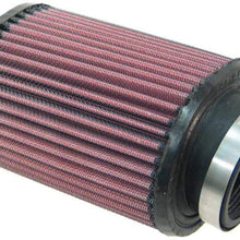 K&N Universal Clamp-On Air Filter: High Performance, Premium, Washable, Replacement Engine Filter: Flange Diameter: 2.4375 In, Filter Height: 6 In, Flange Length: 1 In, Shape: Oval, RU-1230