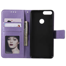 Huawei P Smart Case, The Grafu Leather Case, Premium Wallet Case with [Card Slots] [Kickstand Function] Flip Notebook Cover for Huawei P Smart, Purple