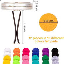 Cheerffer 2PCS 30mm Car Essential Oil Diffuser Vent Clip Car Diffuser Clip Stainless Steel Car Oil Diffuser Air Freshener Car12 Felt Pads