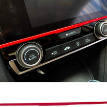 Screen Red Trim Sticker Interior Decoration Strip Car Styling Accessories For Honda 10th Gen Civic 2016 2017 2018 2019 2020