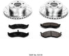 Power Stop K2119 Front Brake Kit with Drilled/Slotted Brake Rotors and Z23 Evolution Ceramic Brake Pads
