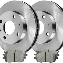 Auto Shack RSCD6583-6583-507-2-4 Front Brake Rotors and Ceramic Pads