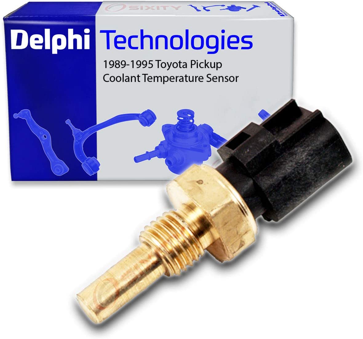 Delphi Coolant Temperature Sensor for 1989-1995 Toyota Pickup 2.4L 3.0L L4 V6 - Engine Radiator