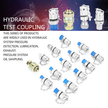 14pcs Hydraulic Pressure Test Point Testing Coupling Adapter Set for Hydraulic System Pressure Detection