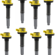 ACCEL 140060-8 Ignition SuperCoil Set (Pack of 8),Yellow/Black