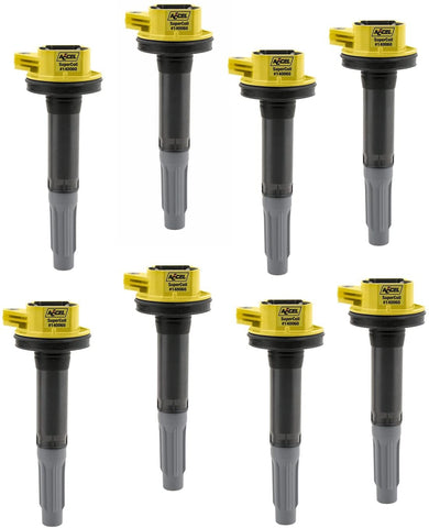 ACCEL 140060-8 Ignition SuperCoil Set (Pack of 8),Yellow/Black