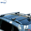 Silver Aluminum Roof Top Bar Cross Bars Cargo Rack - Luggage, Ski, Kayak Carrier | 165 LBS / 75 KG Load Capacity - Set 2 Pcs | Fits Audi A4 Allroad 2008-2015