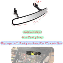 Dasen 1.5 Inch Wide Rear View Convex Mirror UTV Side Rear View Mirrors w/Grab Handle Set Fit Yamaha Viking Ace Rhino Wolverine YXZ Roll Cage