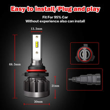 A-Partrix H8/H9/H11 LED Headlight Bulb 6000K 35W 8000 Lumens Xenon White Extremely Bright High/Low Beam All-in-One (H8/H9/H11)