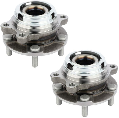 ANPART Replaces 513338 Wheel Axle Bearing and Hub Assembly fit for 2013-2014 for NISSAN Murano 2013-2014 for Murano 2012-2017 for NISSAN Quest Front 5 Lugs W/ABS Wheel Hub and Bearing Kit(2 PCS)